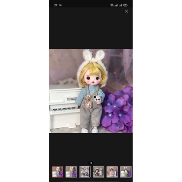 Order - Búp bê khớp 16cm fu xịn full quần áo, phụ kiện