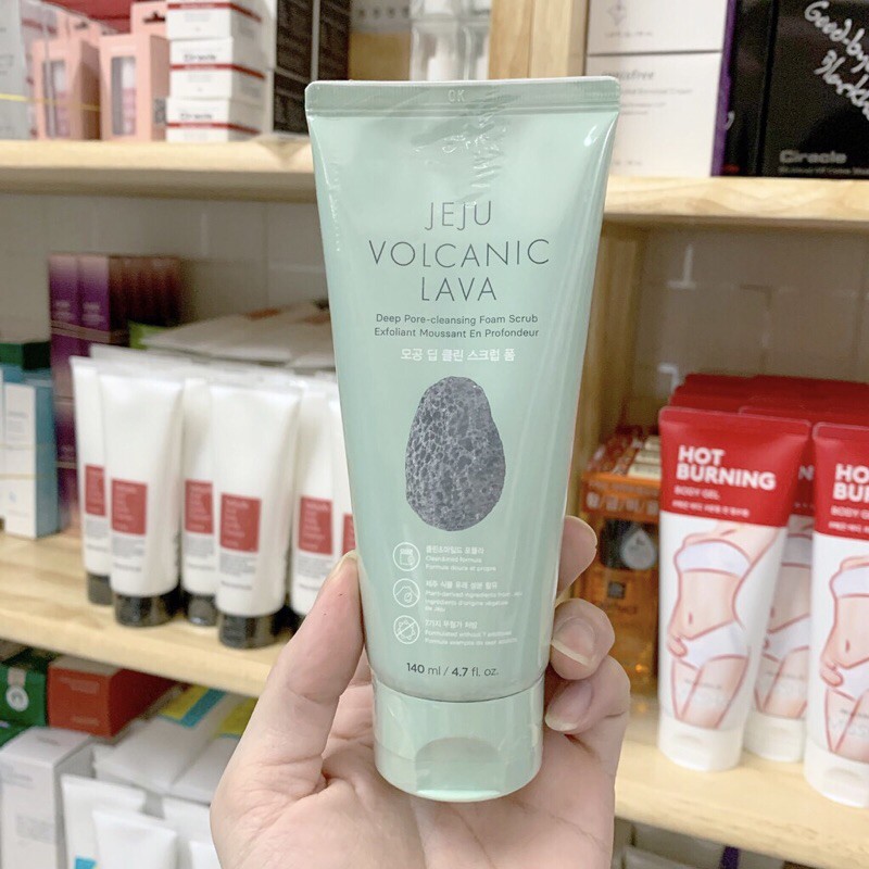 SỮA RỬA MẶT TRO NÚI LỬA JEJU VOLCANIC LAVA DEEP PORE CLEANSING FOAM SCRUB