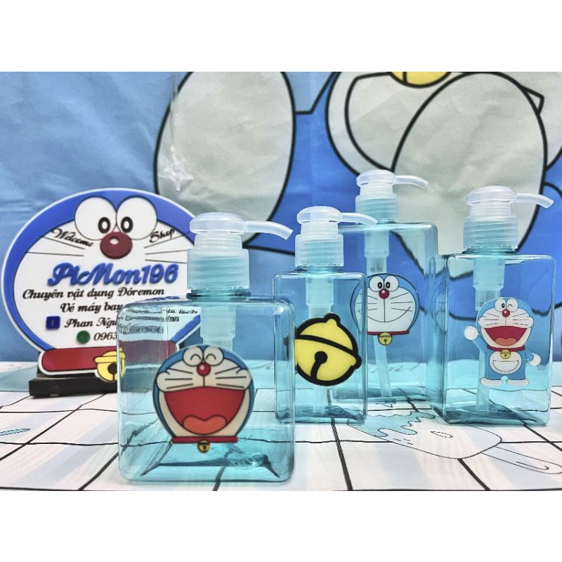 Bình Chiết Dầu Gội Sữa Tắm Họa Tiết Doraemon Xinh Xĩu