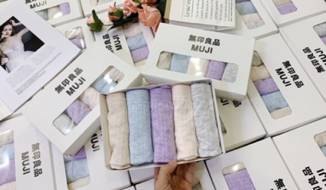 BÁN SỈ HỘP SÉT 5 QUẦN LÓT MUJJI CHO NỮ | BigBuy360 - bigbuy360.vn