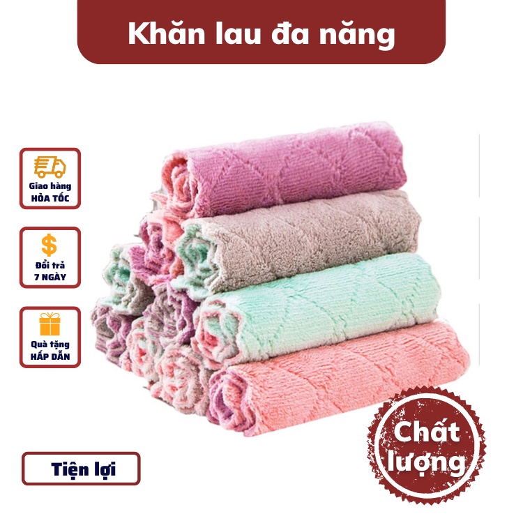 Khăn lau đa năng nhà bếp lau tay chất liệu siêu thấm hút tốt chuyên dụng lau bếp dễ sử dụng, an toàn cho các bà nội trợ