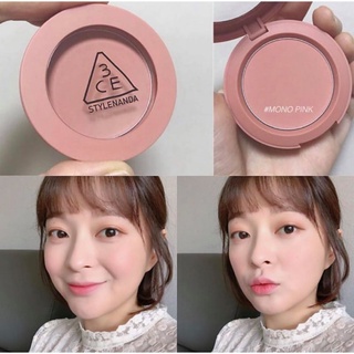 Phấn Má Hồng 3CE Face Blush Full Of Charm - Rose Beige- Peach Flash- Soft Salmon