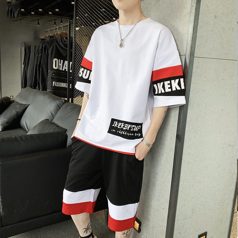 Bộ Quần Áo Thun Nam IKEKBFSUP Phối Màu Và Họa Tiết SET NAM 90000111C | BigBuy360 - bigbuy360.vn