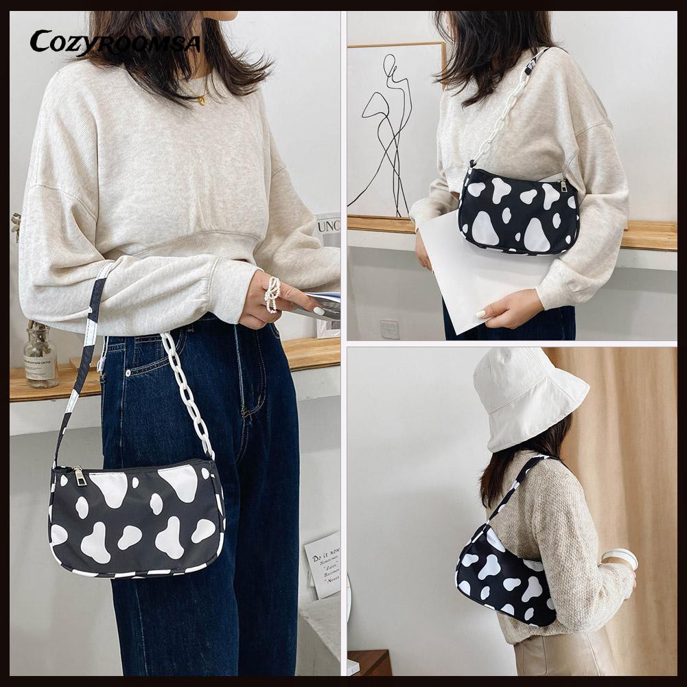 Túi Xách Tay In Hình Hộp Sữa Thời Trang Nữ Tính