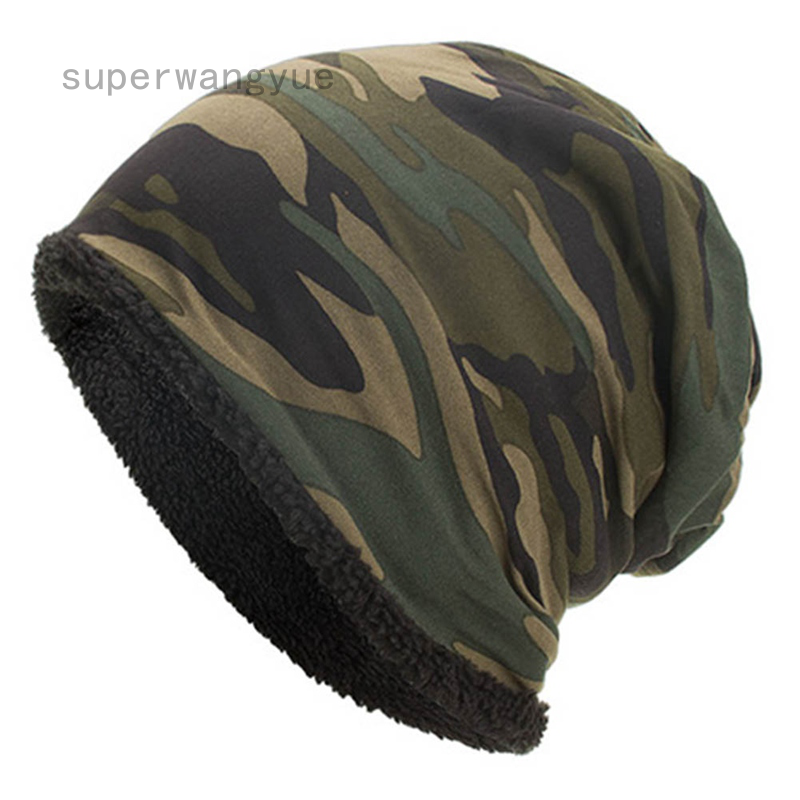 Mũ Len Beanie Họa Tiết Rằn Ri Cho Nam