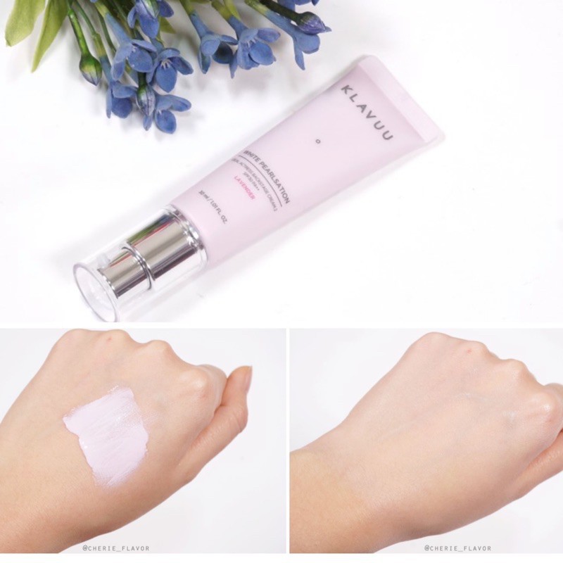 Kem lót dành cho da xỉn màu 5 in1 Klavuu White Pearlsation Ideal Actress Backstage Cream Lavender SPF30/PA++