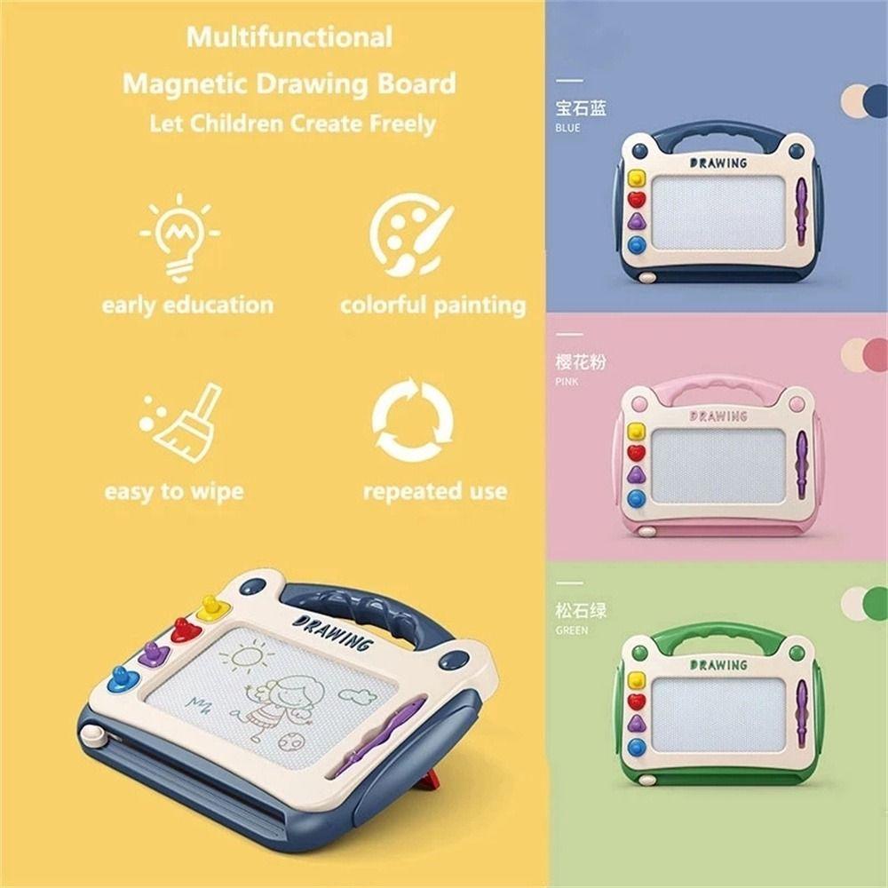 Bảng Vẽ Bằng Hợp Kim Nhôm Nhiều Màu Sắc Có Thể Xóa Được Kèm Chân Bàn Đen Dành Cho Trẻ Em