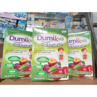 chất xơ dumikids dành cho trẻ táo bón, lười ăn rau quả