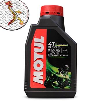 [Giá hủy diệt] Nhớt motul  silver 3100 10W40 chai 1l cho xe số , Dầu nhớt motul silver 3100 chai 1Lml-DauNhot_PhuGia