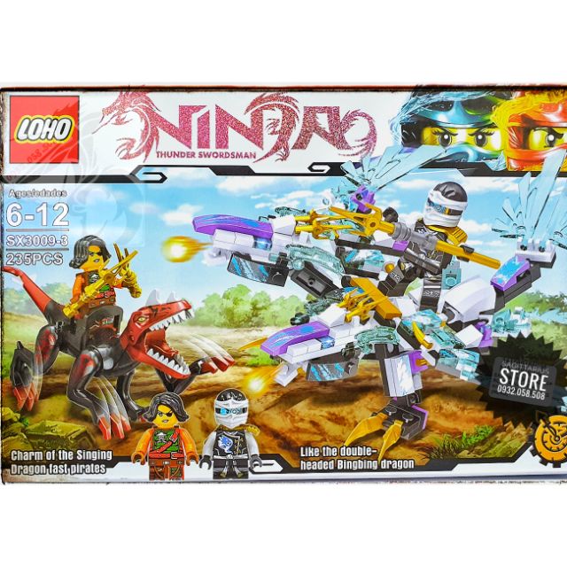 Lego NinjaGo Ráp Robo Ninja Rồng , Khủng Long ( 235 Mảnh )