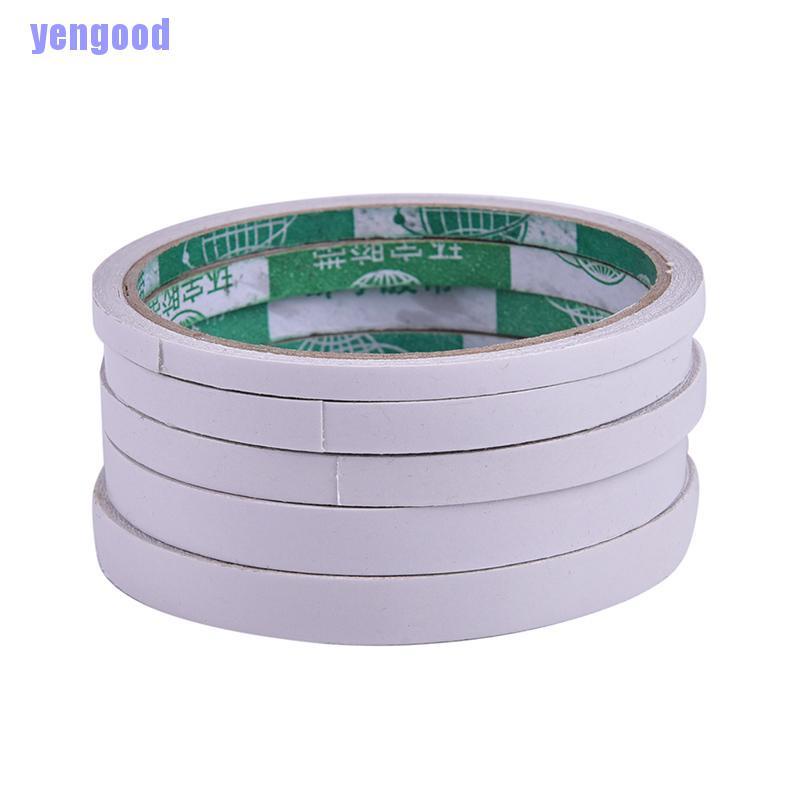 Cuộn băng keo hai mặt màu trắng dài 5m/8m tiện dụng