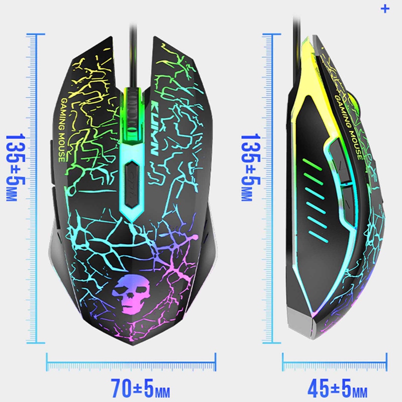 Bộ Bàn Phím Và Chuột Dạ Quang Chơi Game Chuyên Dụng