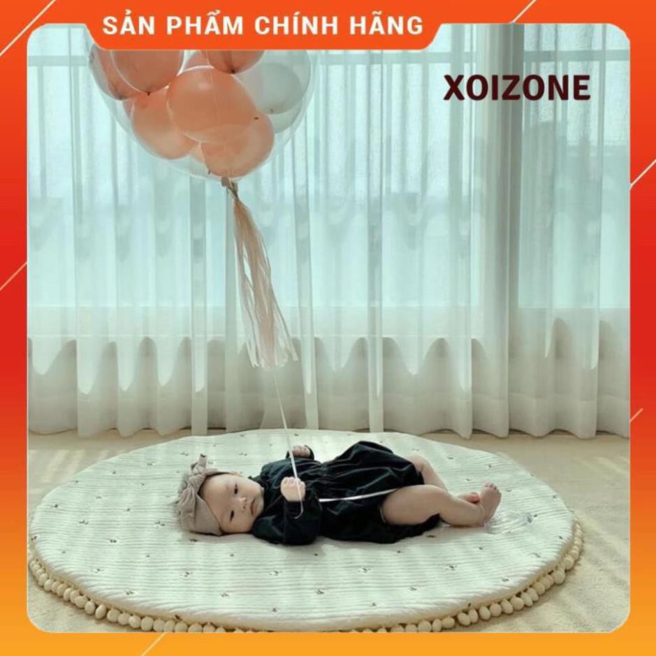 [hanhtommiu] THẢM COTTON TRÒN HANDMADE CHỐNG TRƯỢT HÀN QUỐC CHO BÉ TẬP BÒ _hanhtommiu