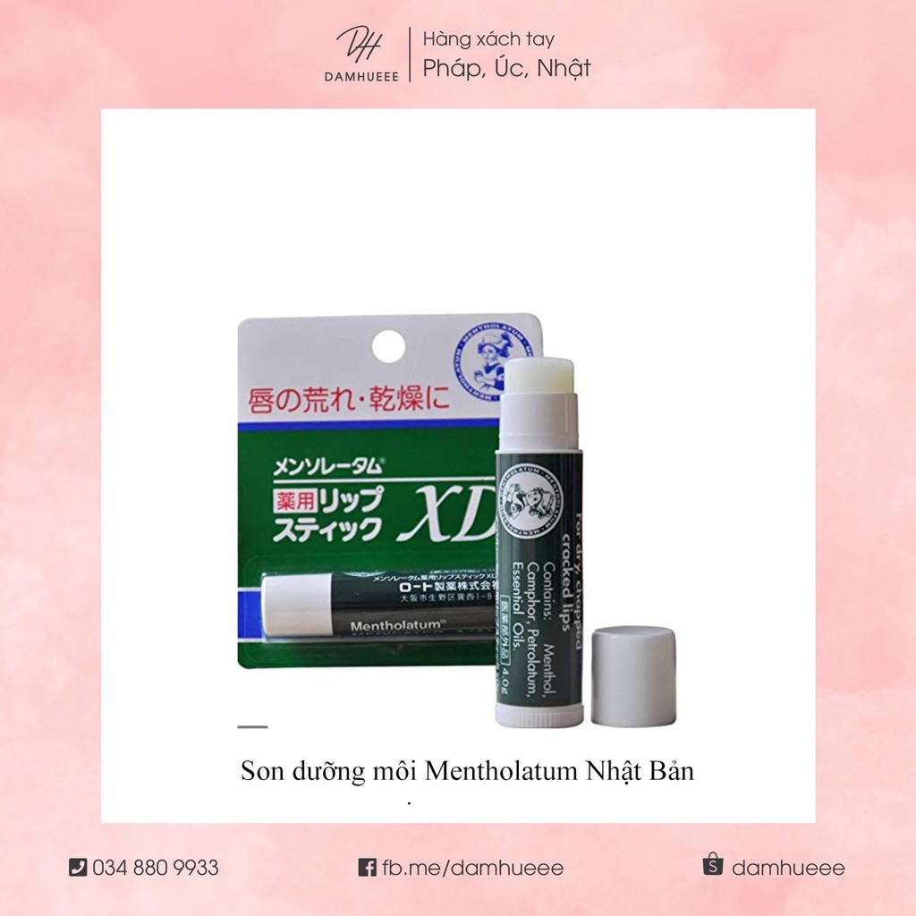 Son dưỡng môi XD Mentholatum Medicated Lip Stick NHẬT BẢN