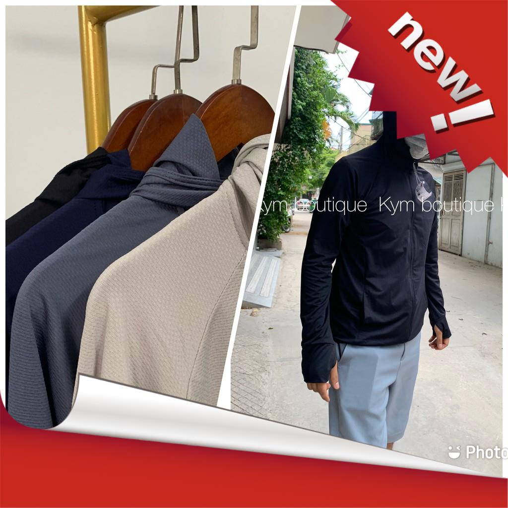 Áo chống nắng nam thông hơi, có mũ chùm đầu, thời trang, đẹp