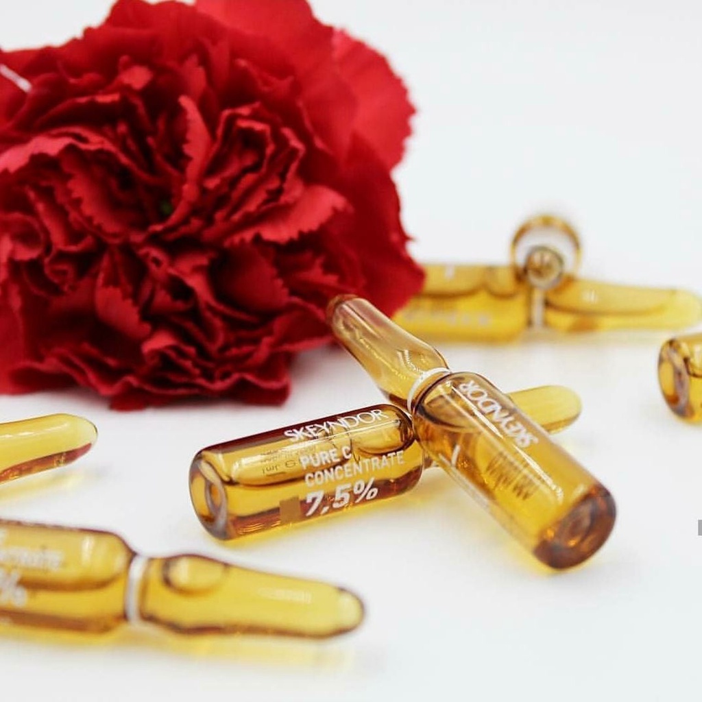 SKEYNDOR Power C+ Tinh chất vitamin C cô đặc làm trắng da, săn chắc da Pure C Concentrate 7,5%, hộp 14 ống x 1ml | BigBuy360 - bigbuy360.vn