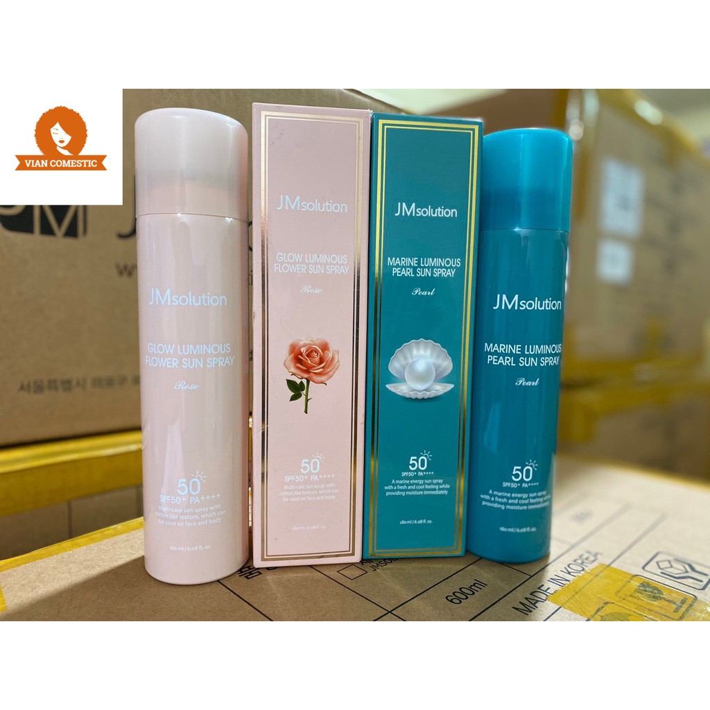 Xịt Chống Nắng JM Solution 180ml