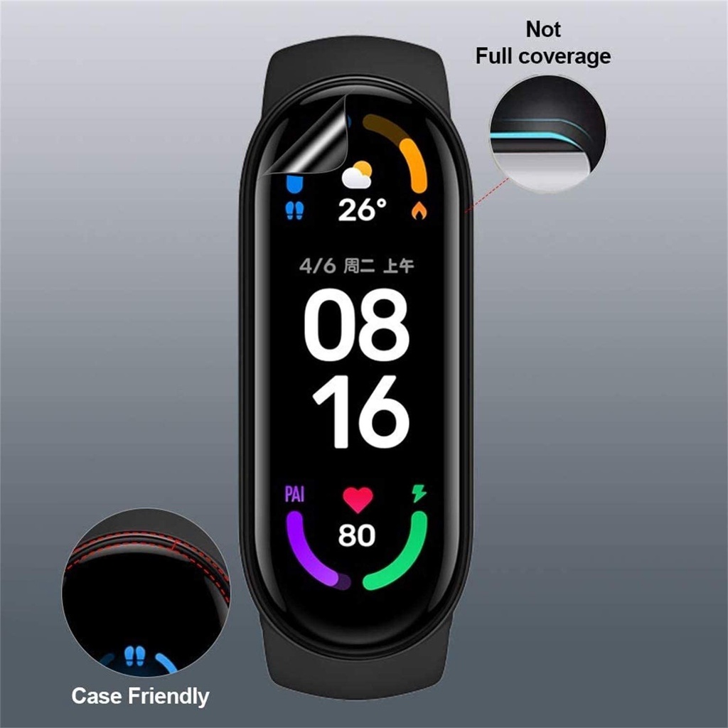 Miếng Dán Bảo Vệ Màn Hình Bằng TPU Trong Suốt Cho Xiaomi Mi Band 4 3 Mi Band 7 6 / 5