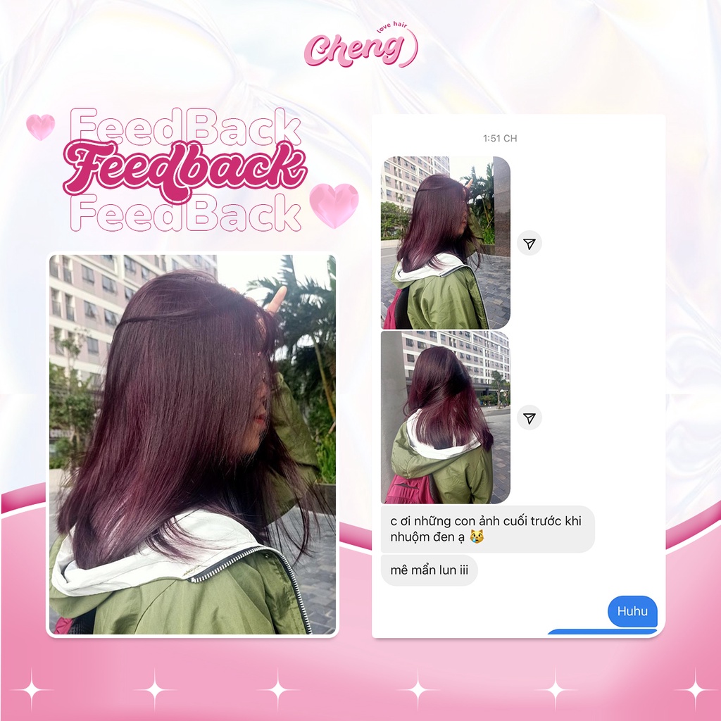 Thuốc Nhuộm Tóc Màu NÂU TÍM Không Tẩy | Chenglovehair, Chenglovehairs