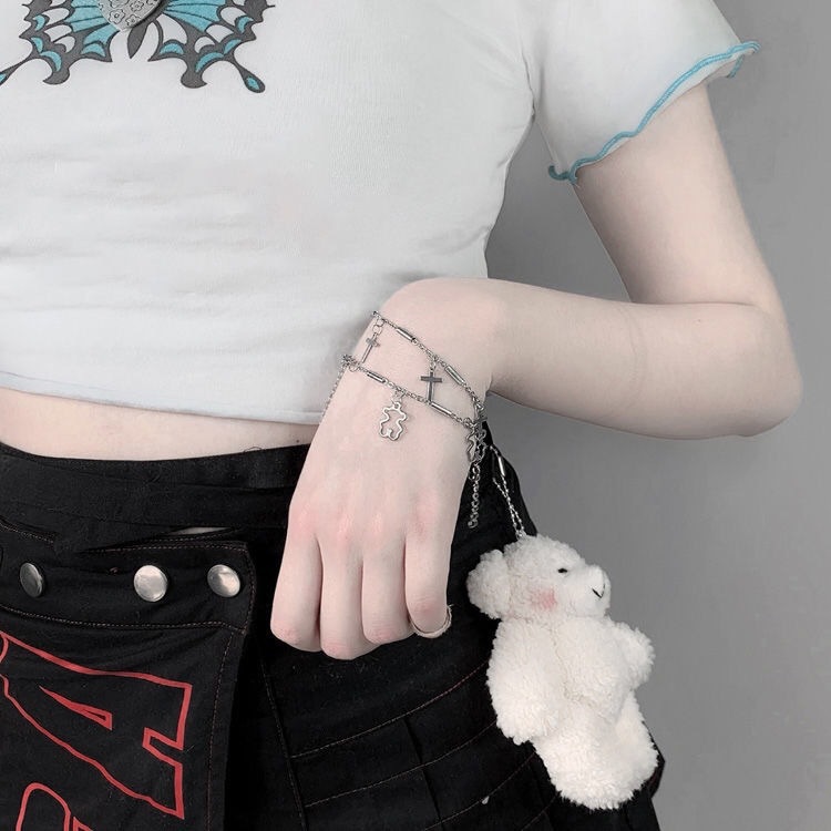 Vòng tay gắn hình gấu thời trang cổ điển cá tính | BigBuy360 - bigbuy360.vn