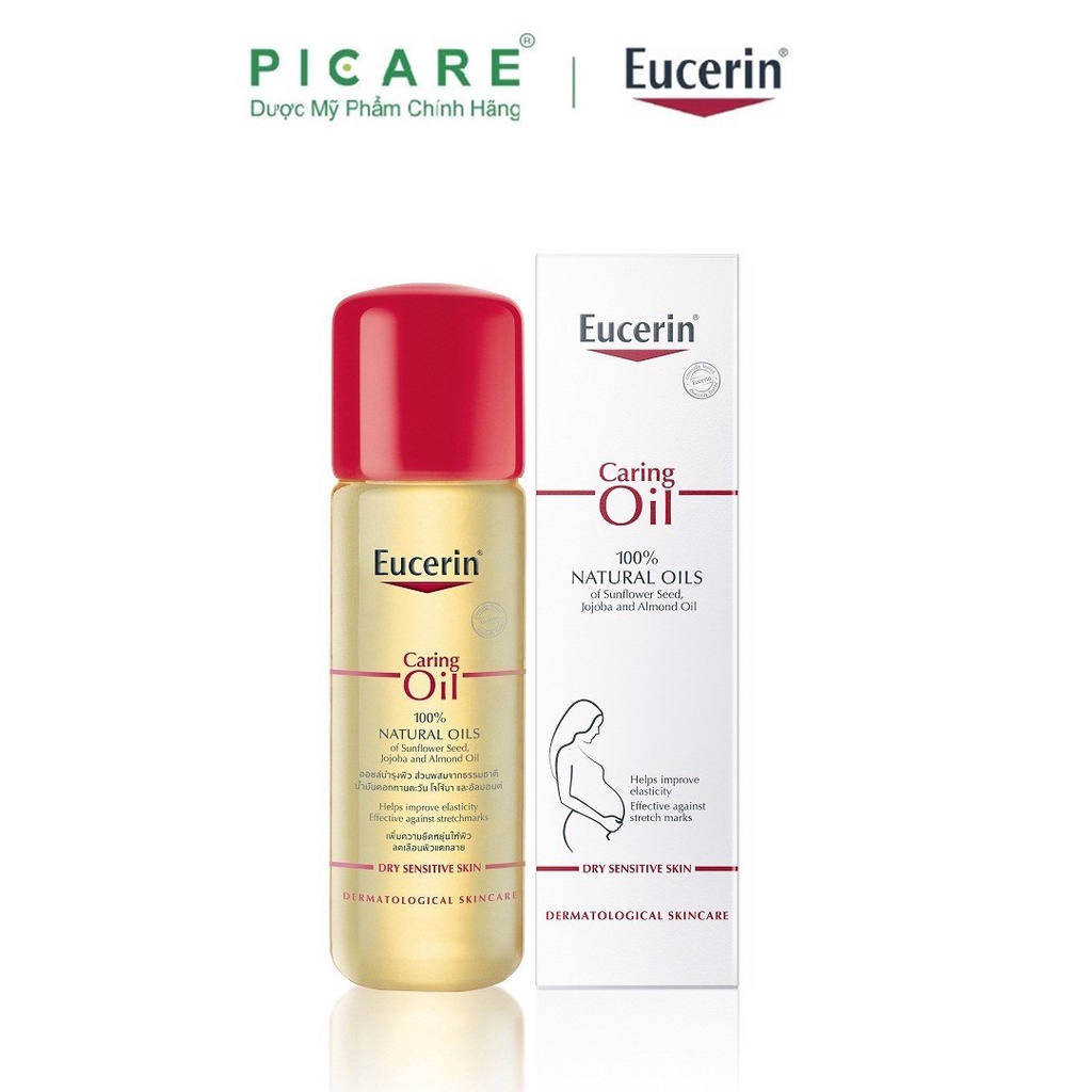Dầu dưỡng giảm rạn da Eucerin Caring Oil Oli 100% Naturali 125ml