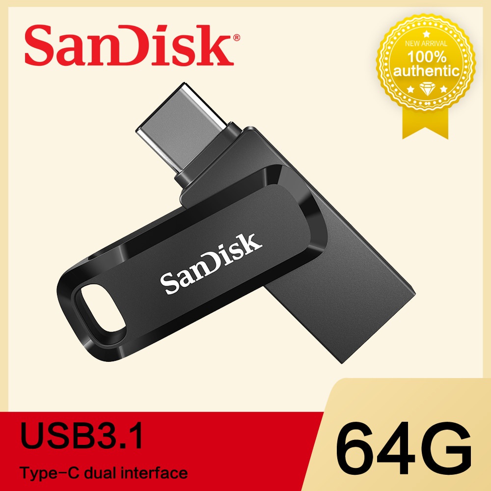 SANDISK Usb Ổ Đĩa Nhám Hai Mặt 32gb 64gb 128gb 256gb Loại c Cho Điện Thoại android