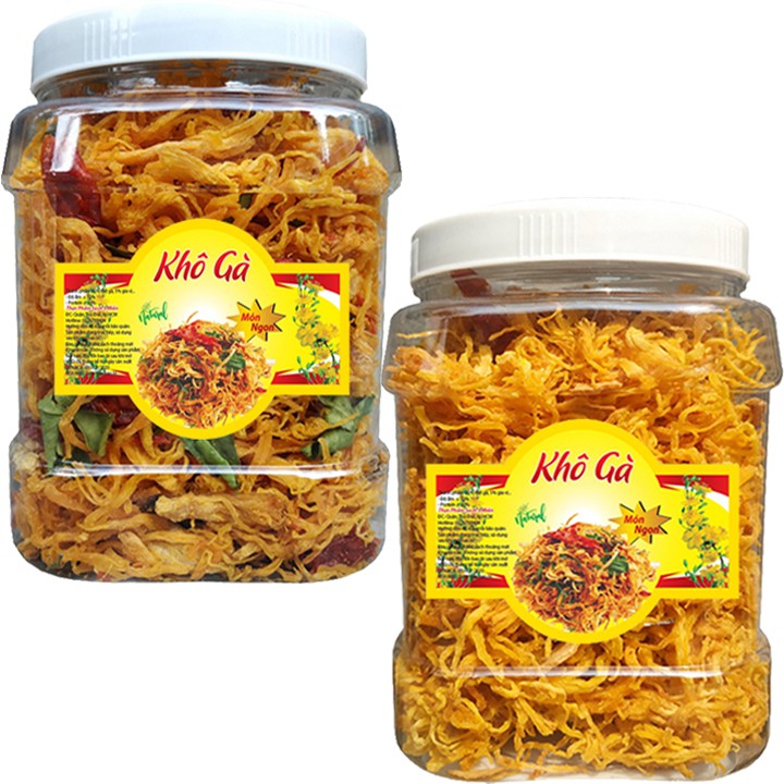 [Combo 2 Hũ] 500G Khô gà lá chanh + 500G Khô gà bơ tỏi hiệu TPS | BigBuy360 - bigbuy360.vn