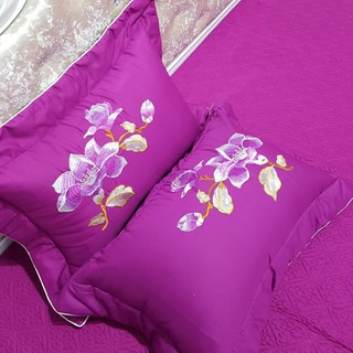 Set đôi vỏ gối cotton satin