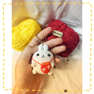 Móc khoá thỏ molang nhồi bông handmade dễ thương