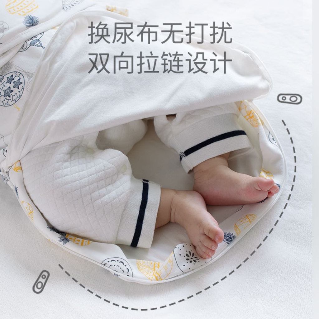 Ủ chũn, khăn quấn sơ sinh, khăn đa năng chất liệu cotton 2 lớp vô cùng mềm mịn - Mokids
