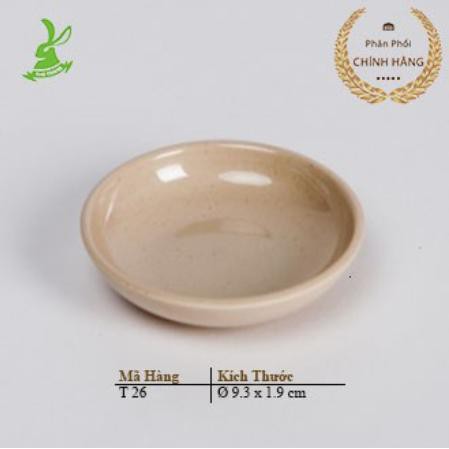 Chén Nước Chấm Các Loại Nhựa Melamine Cao Cấp Màu Nâu Bóng FATACO