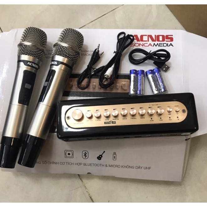 Vang cơ mini Acnos Mi30 kèm 2 micro nhôm cao cấp - Hàng chính hãng