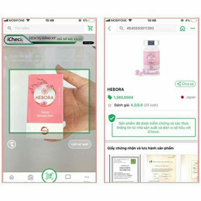 ✅(KM KÈM QUÀ TẶNG) Viên uống nước hoa HEBORA Nhật Bản - Hương thơm tự thân - Không cần dùng nước hoa vẫn thơm | Thế Giới Skin Care