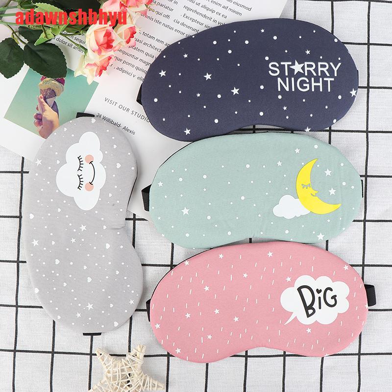 Miếng Che Mắt Ngủ Chất Liệu Cotton Họa Tiết Hoạt Hình Sáng Tạo