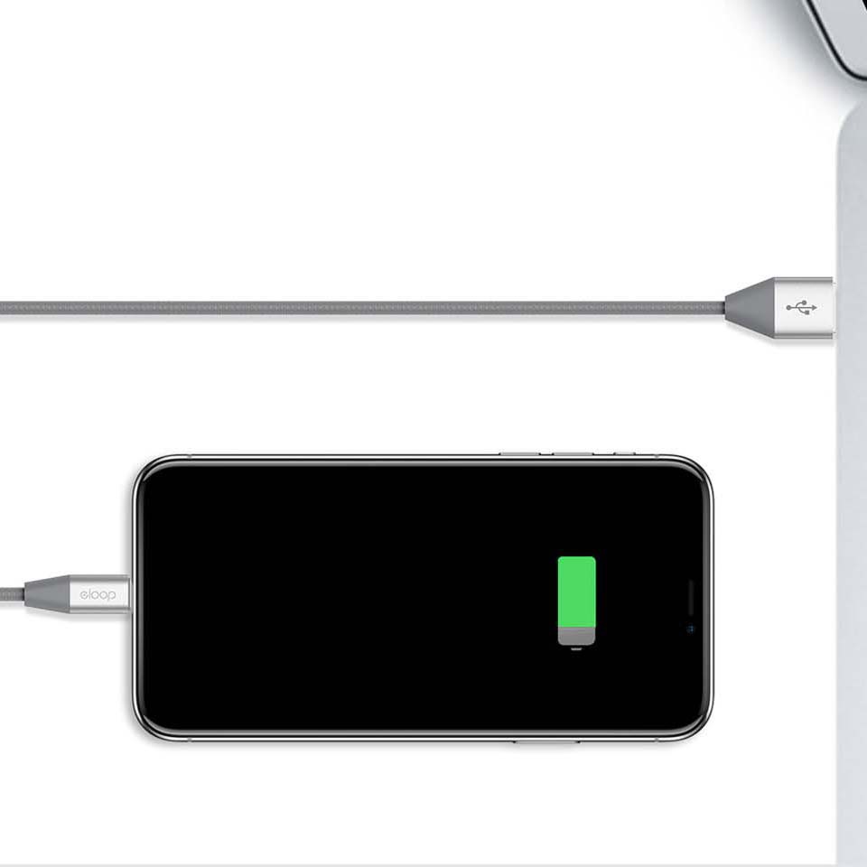 Cáp sạc iPhone Eloop S31 Dài 1,2 mét CHÍNH HÃNG Chuẩn Lightning
