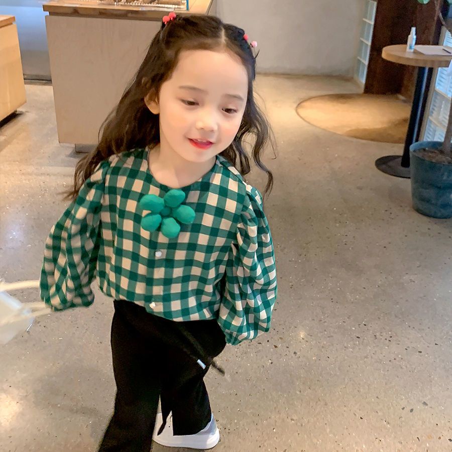 Áo Sơ Mi Tay Dài Thời Trang Hàn Quốc 2022 Cho Bé Gái