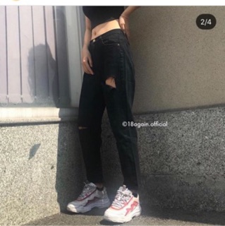 ⚡️Baggy Jeans Đen Rách