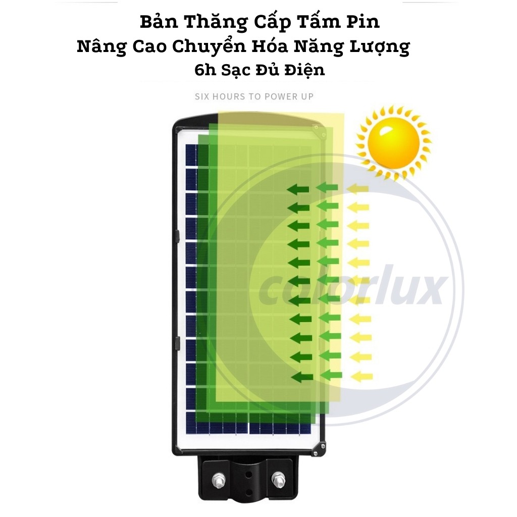 Đèn Đường Năng Lượng Mặt Trời COLORLUX Liền Khối Chống Nước IP65 #denduongsolarlight