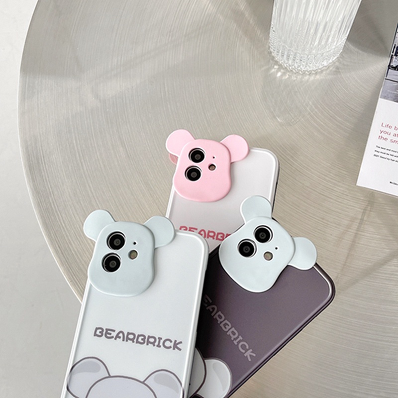 Mechanical Cool Bear IMD Stereo Lens iPhone 12 Pro Max 11 Pro Max X Xr Xs Max Xr 8 7 Plus