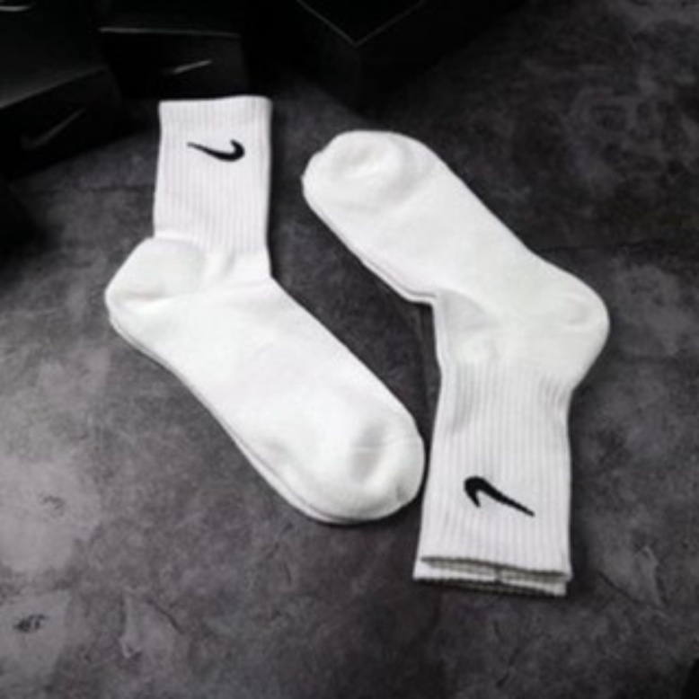 Tất Cao Cổ Tất Vớ Nam Nữ Cổ Cao Ngắn Unisex Cao Cấp Trơn Màu Trắng Đen Thể Thao Dài Hàng Loại 1