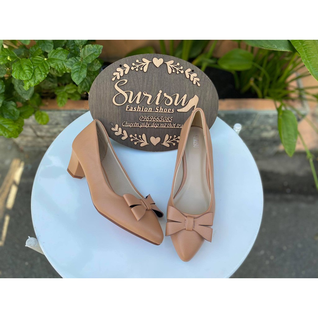 Gót  vuông Surisru  nơ  cao 4cm  mã số 3159