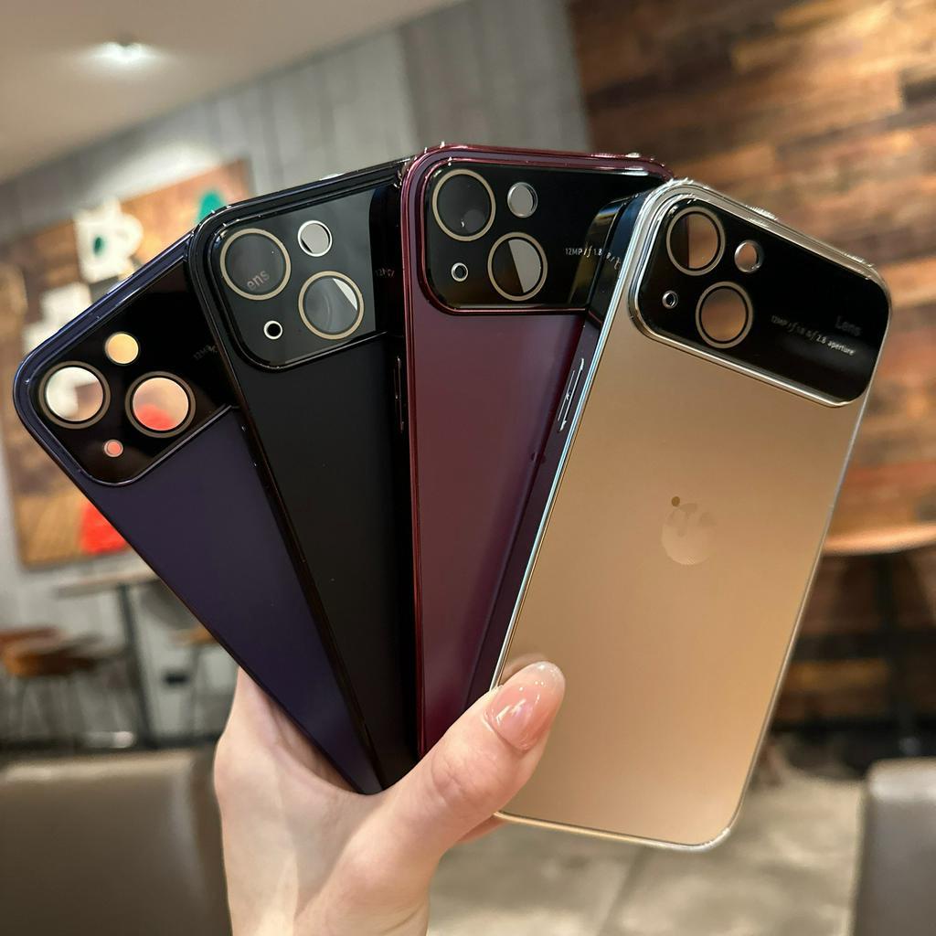 Ốp Điện Thoại Chống Rơi Họa Tiết CD Nhám Có Khung Hít Nam Châm Cho iPhone 14promax 13 14 13 promax