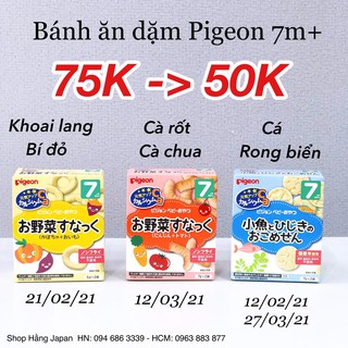 Combo tổng hợp BÁNH ĂN DẶM PIGEON ĐỦ VỊ cho bé từ 6 tháng trở lên