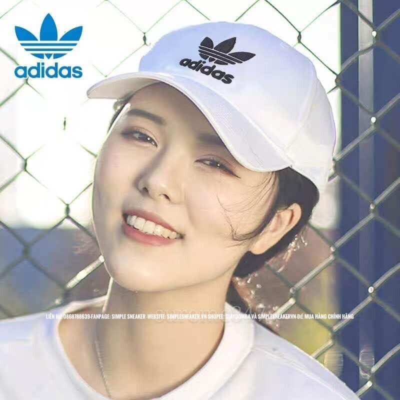 Mũ Lưỡi Trai 💖FREESHIP💖 Adidas Classic Trefoil Basball Cap Chính Hãng - Nón Adidas Đen Trắng Auth [FJ2544 - EC3603]