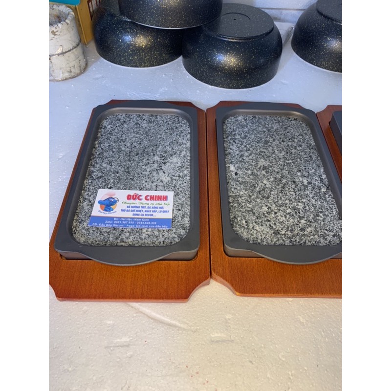 Đá nướng thịt khay đá nướng bò bít tết khay đá giữ nhiệt