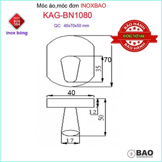 MÓC CHIẾC TREO QUẦN ÁO BAO BN1080