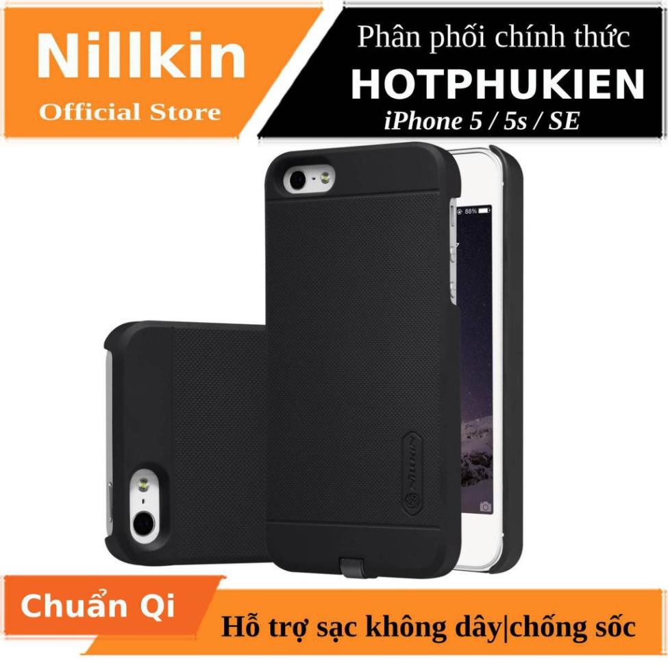 Ốp lưng chống sốc hỗ trợ sạc không dây cho iPhone 5 / iPhone 5s / iPhone SE hiệu Nillkin Magic - hàng chính hãng