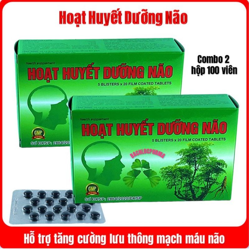 Combo 3 hộp hoạt huyết dưỡng não hỗ trợ tăng cường trí nhớ,giảm đau đầu hoa mắt chóng mặt