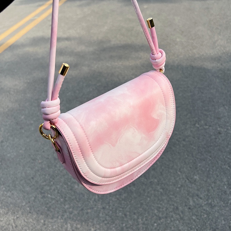 Túi đeo chéo IELGY họa tiết màu nhuộm phong cách cổ điển thời trang cho nữ