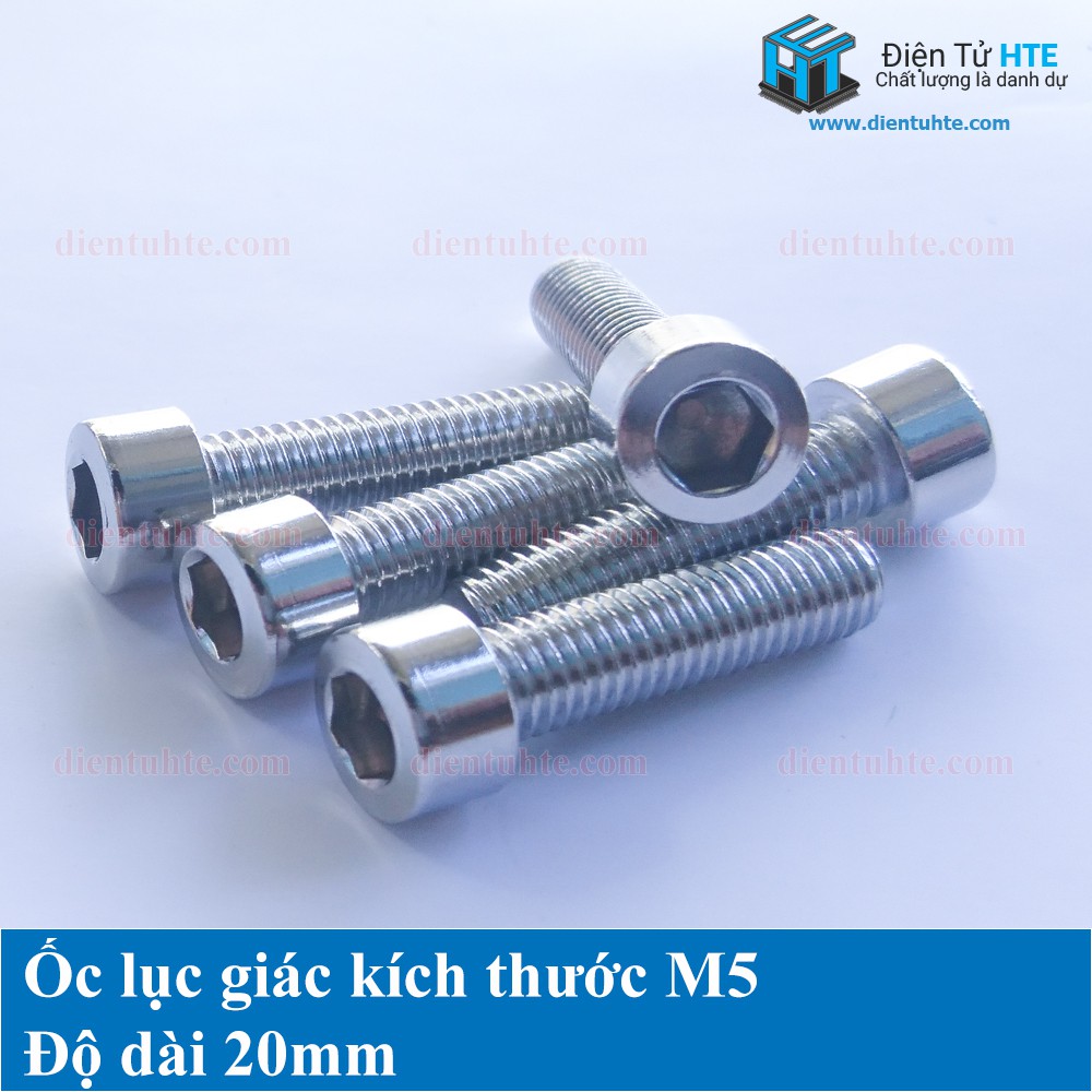 Ốc lục giác M5 kèm long đền, vênh, tán